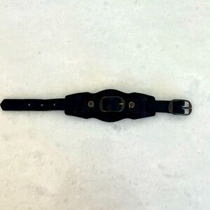 Balenciaga black leather bracelet